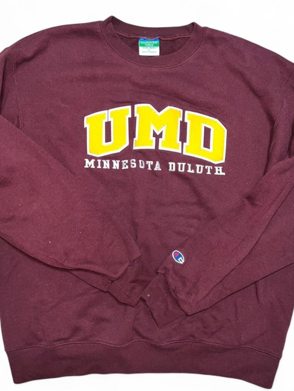 UMD Minnesota Duluth Maroon and Gold Collegiate Crewneck Sweatshirt